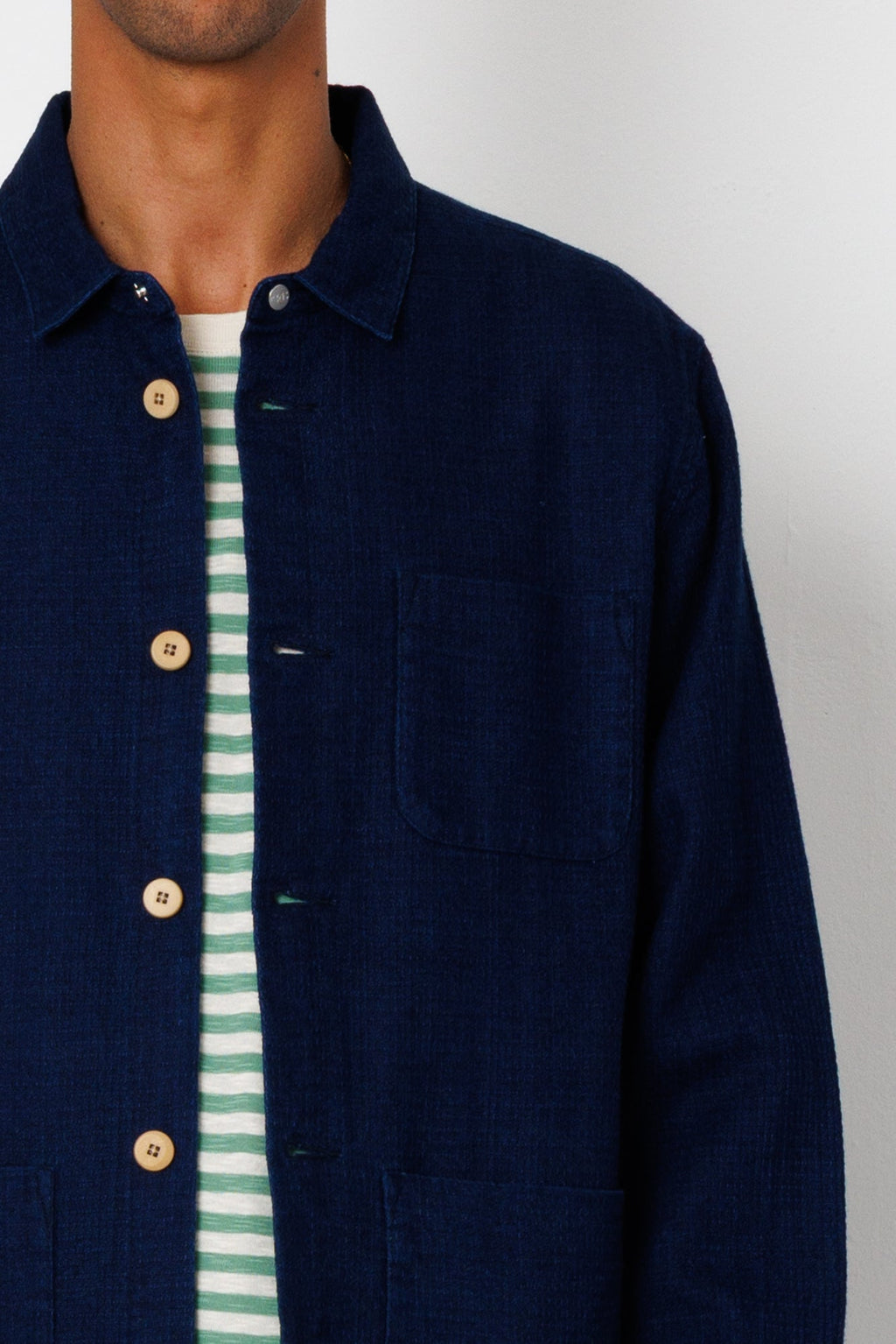 Assembly Jacket - Indigo Basketweave