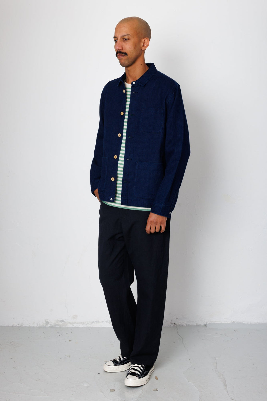 Assembly Jacket - Indigo Basketweave