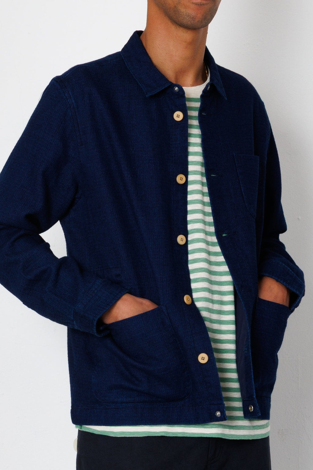 Assembly Jacket - Indigo Basketweave