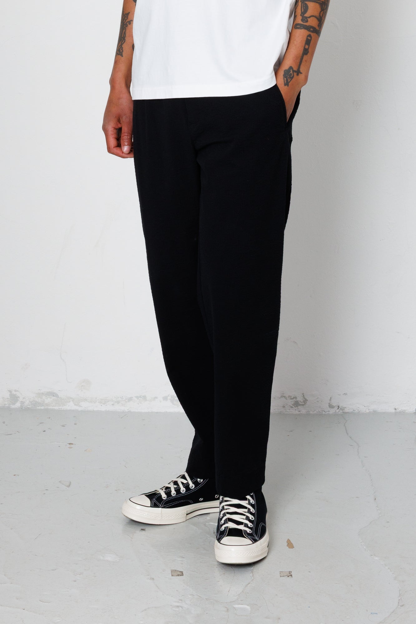 Assembly Pant - Black Seersucker