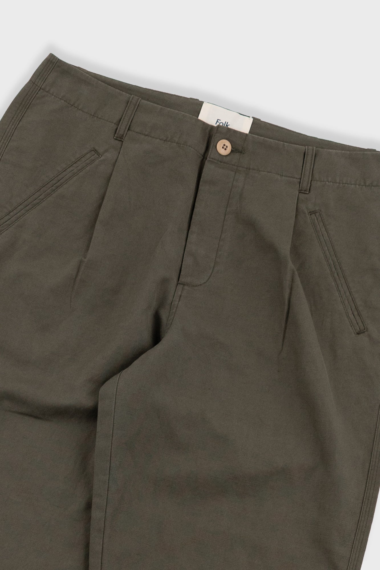 Assembly Pant - Dark Olive Slub Linen