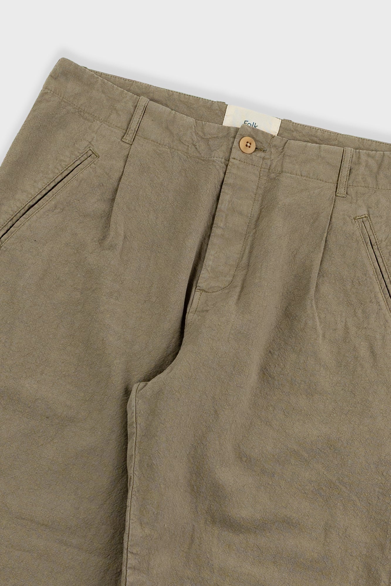 Assembly Pant - Khaki Cotton Linen