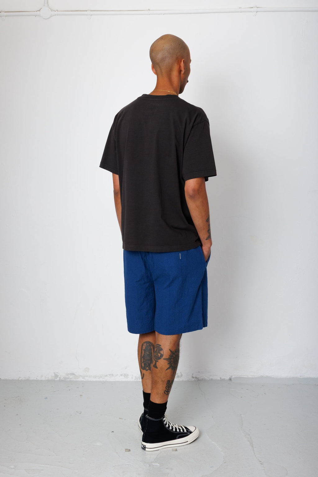 Relaxed Assembly Short - Blue Crinkle