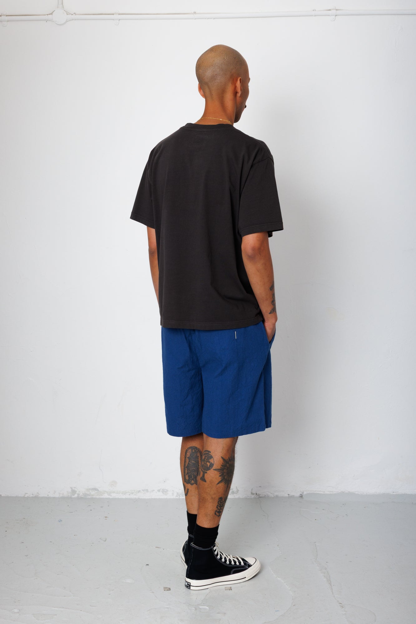 Relaxed Assembly Short - Blue Crinkle