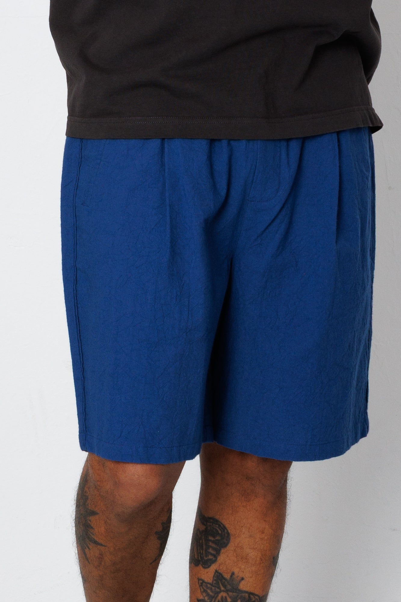 Relaxed Assembly Short - Blue Crinkle