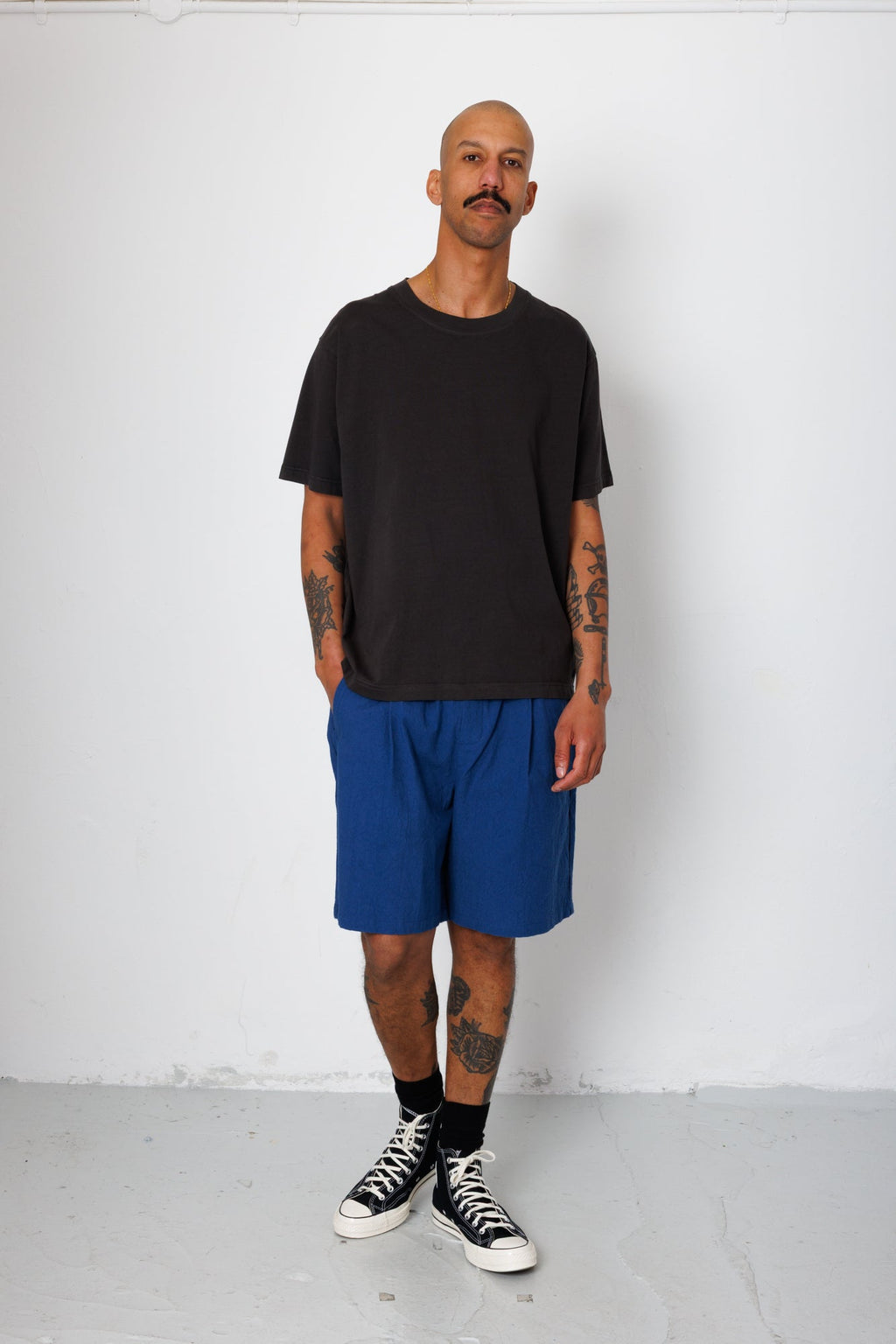 Relaxed Assembly Short - Blue Crinkle