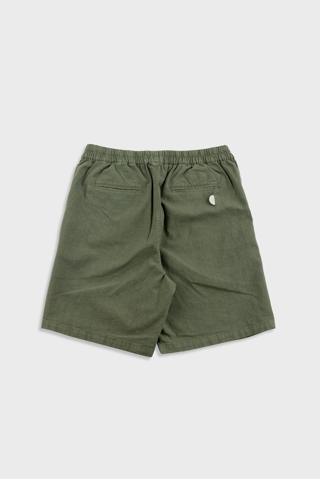 Relaxed Assembly Short - Dark Sage Cotton Linen