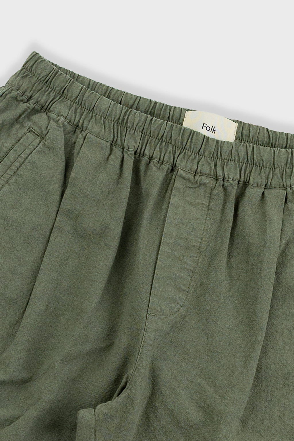 Relaxed Assembly Short - Dark Sage Cotton Linen