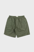 Relaxed Assembly Short - Dark Sage Cotton Linen