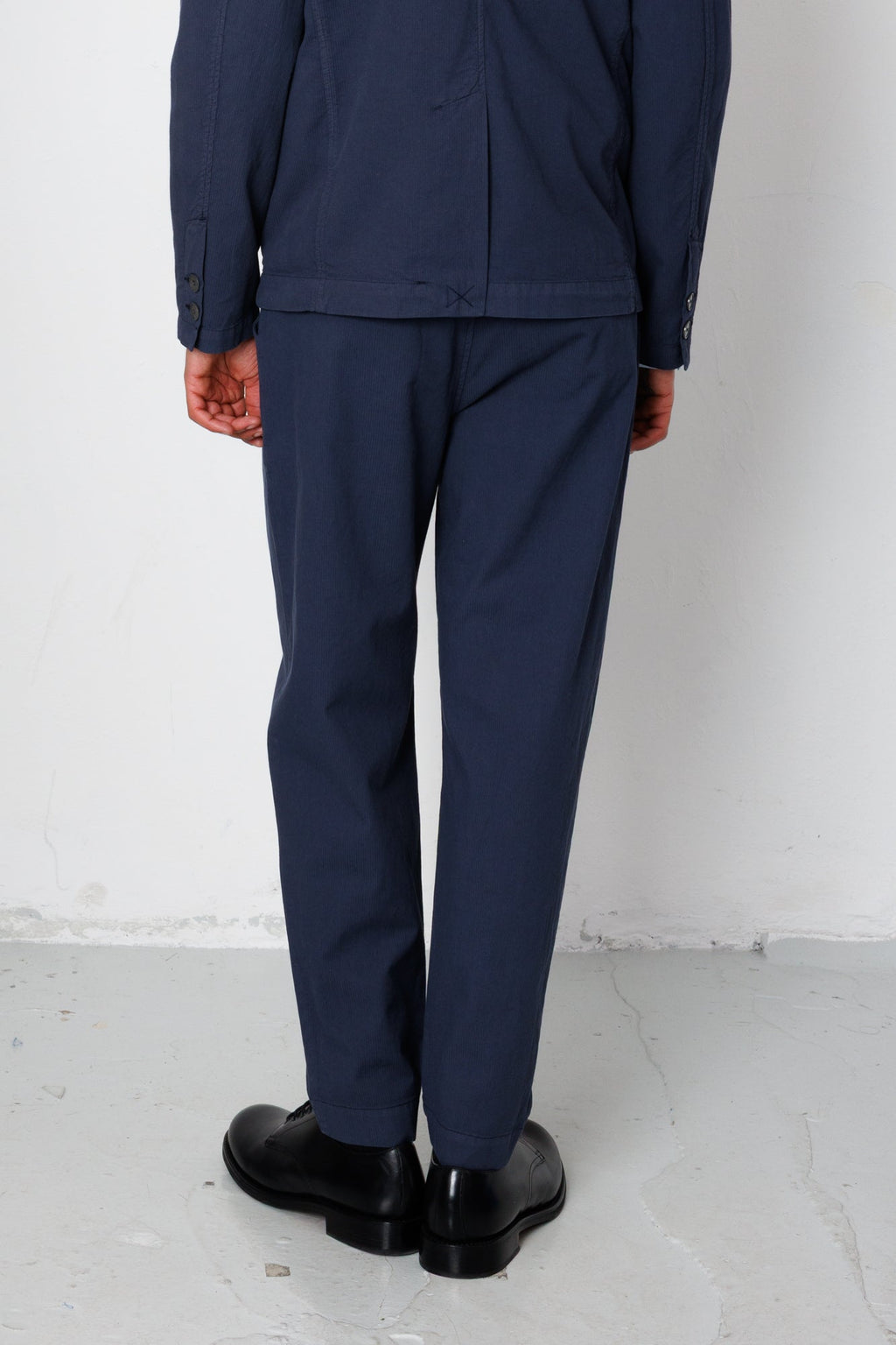 Assembly Suit Trouser - Soft Navy Mini Stripe