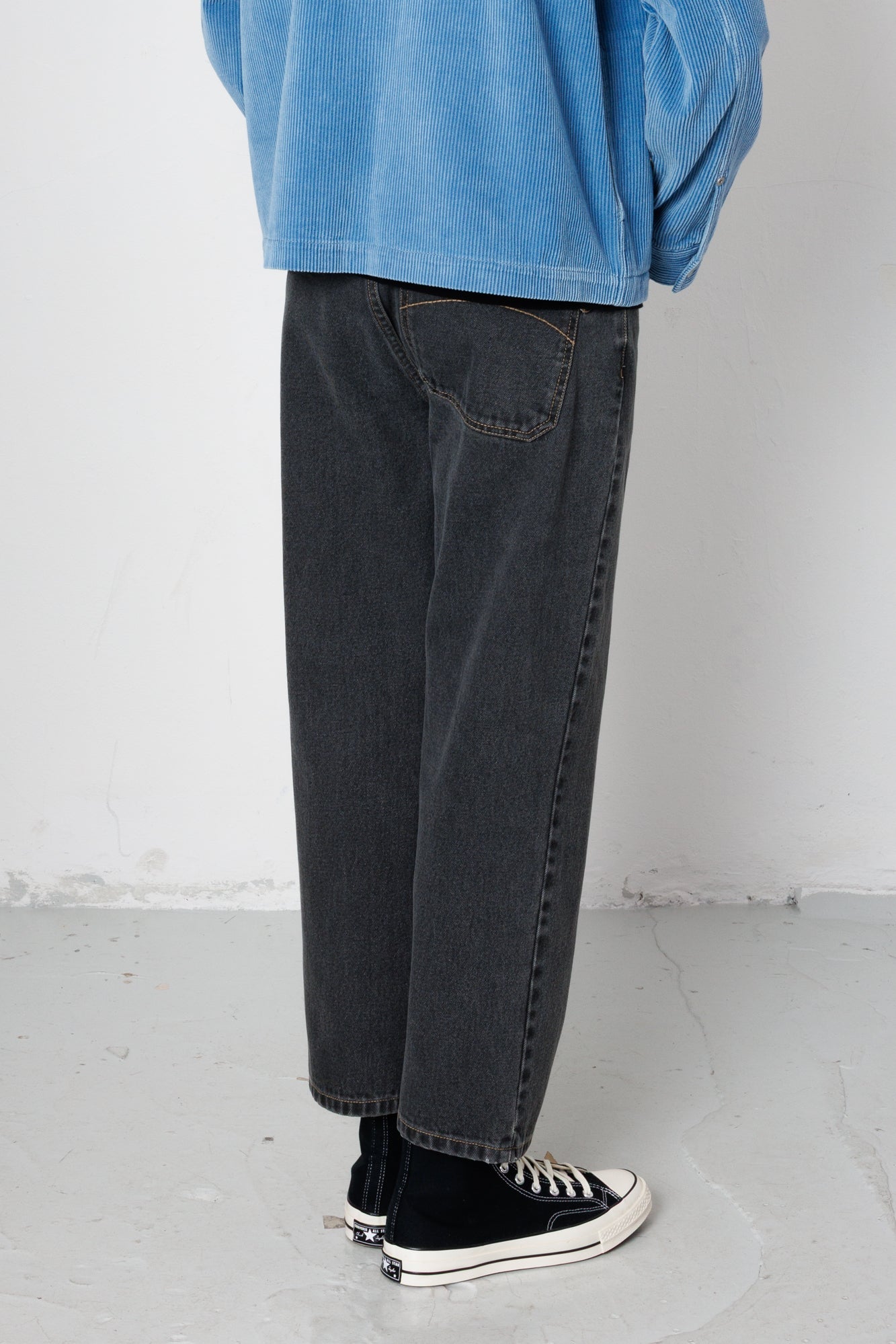 Barrel Leg Jean - Graphite Denim