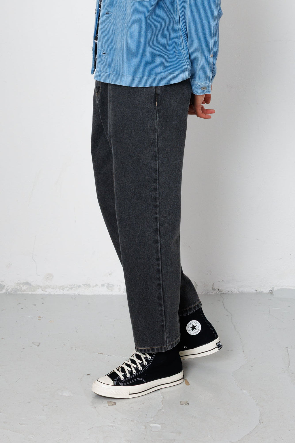 Barrel Leg Jean - Graphite Denim