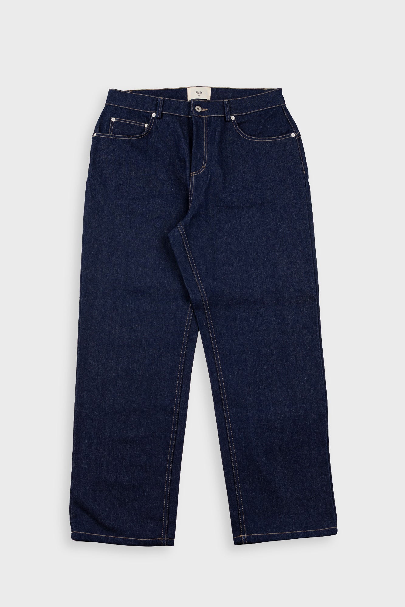 Barrel Leg Jean - Raw Denim
