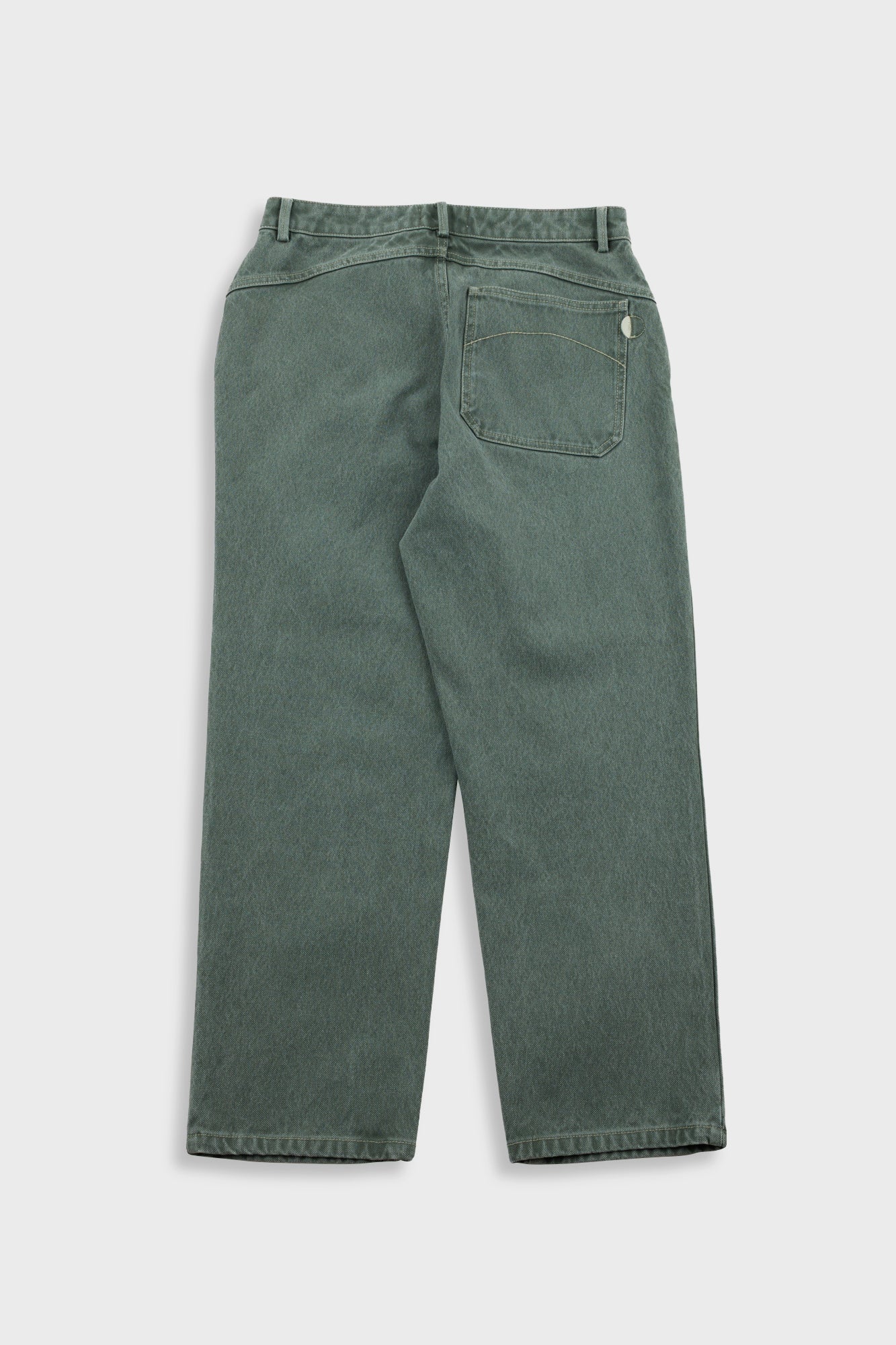 Barrel Leg Jean - Soft Green Canvas