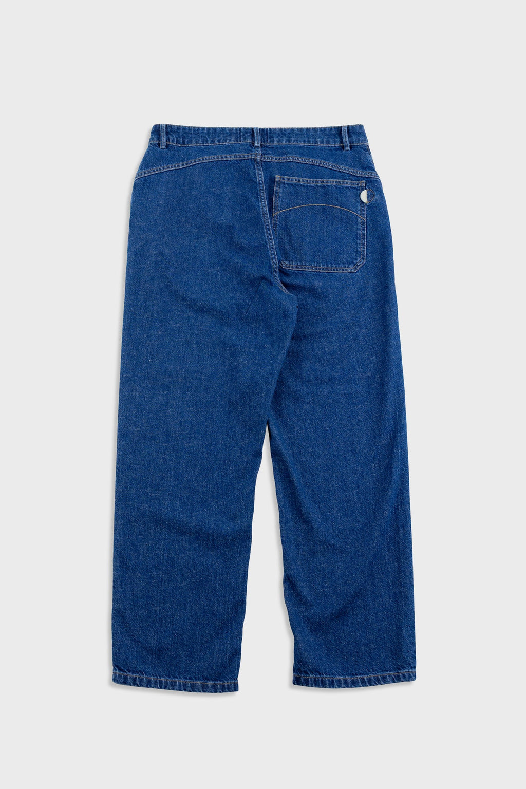 Barrel Leg Jean - Mid Slub Denim