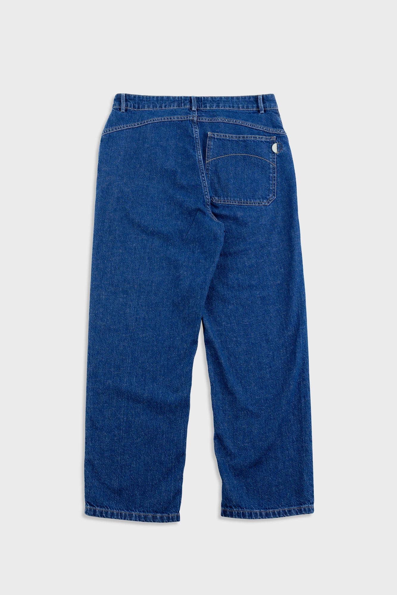 Barrel Leg Jean - Mid Slub Denim