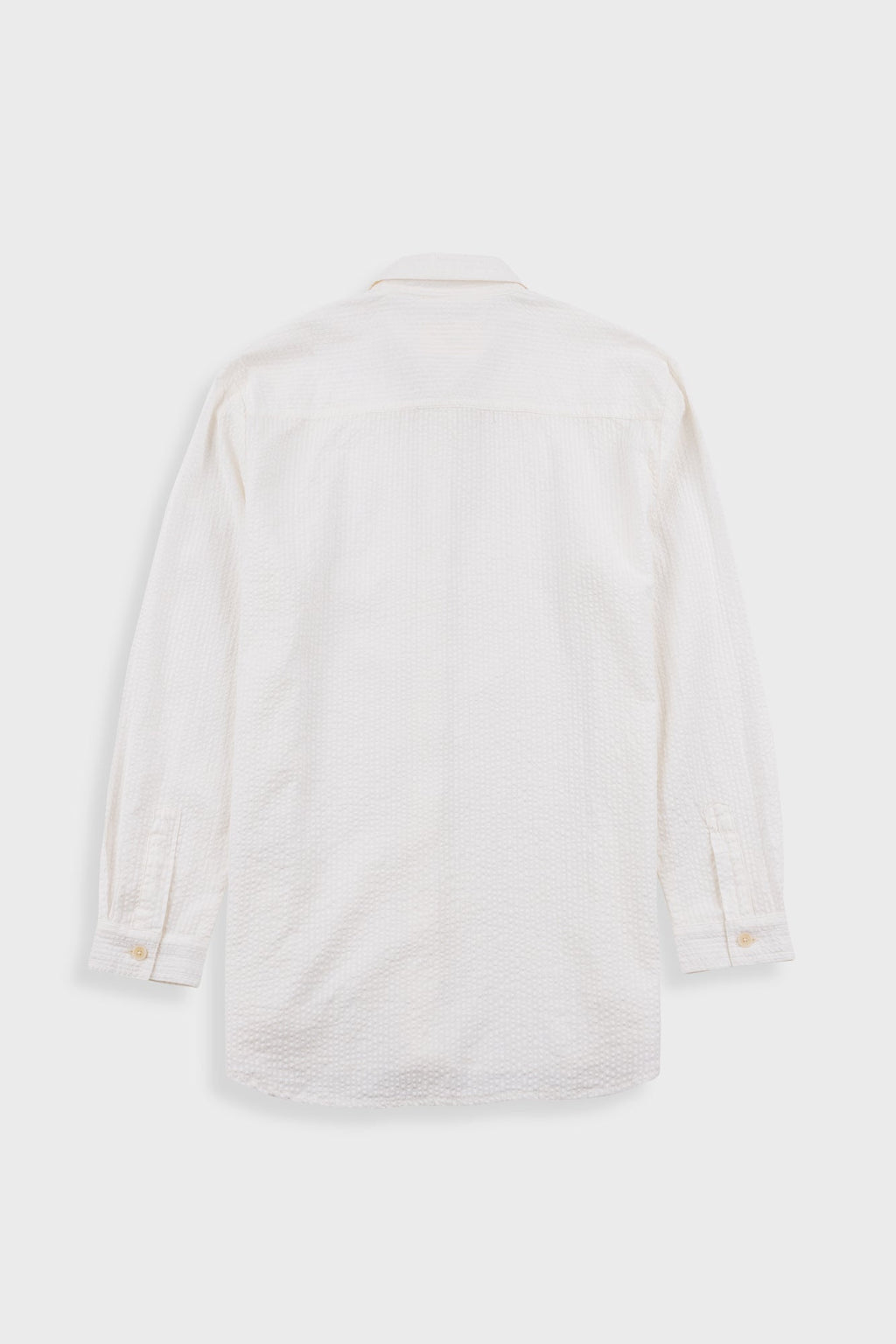 Boyfriend Shirt - White Seersucker