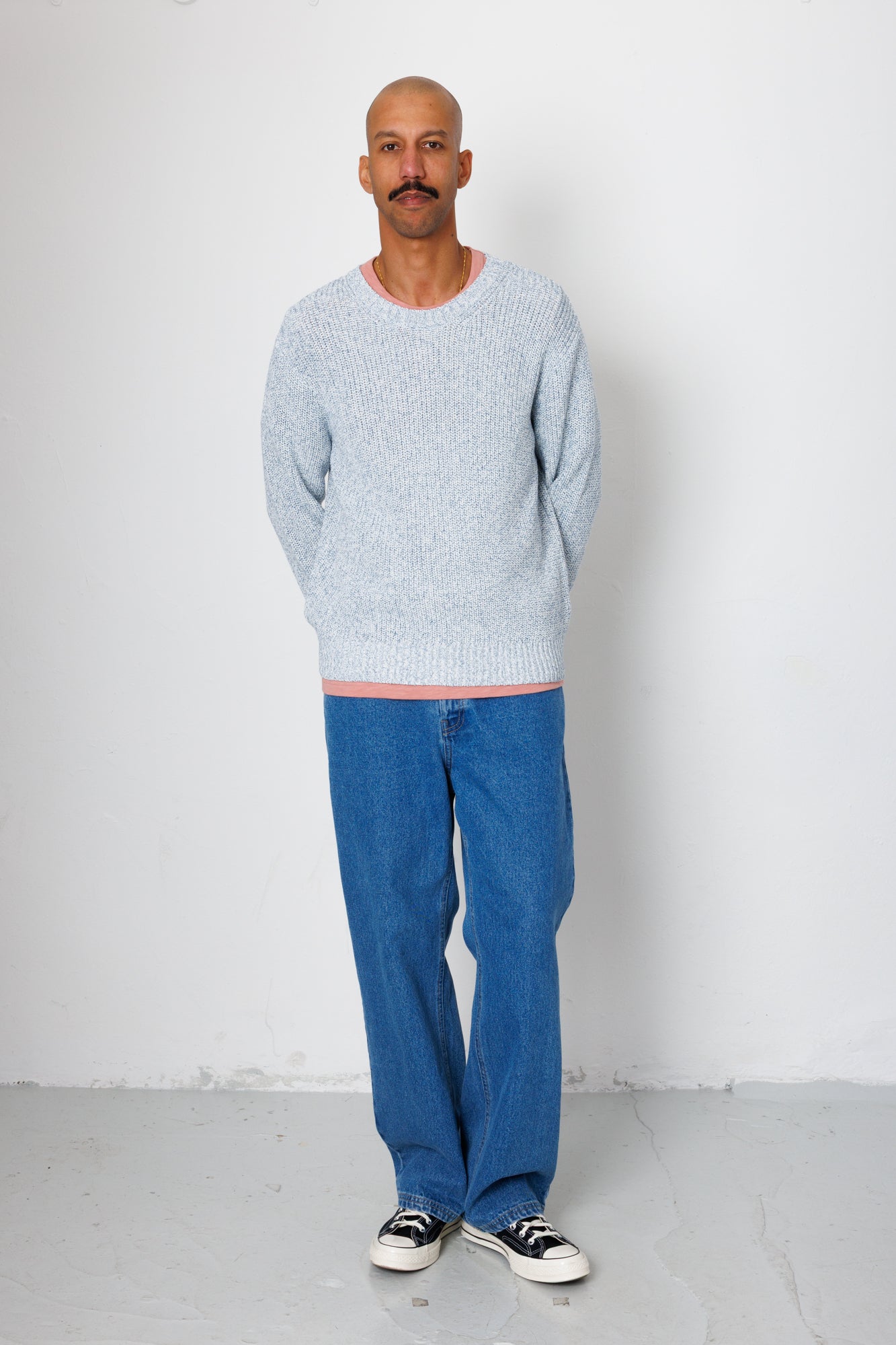 Chain Crew - Melange Light Blue