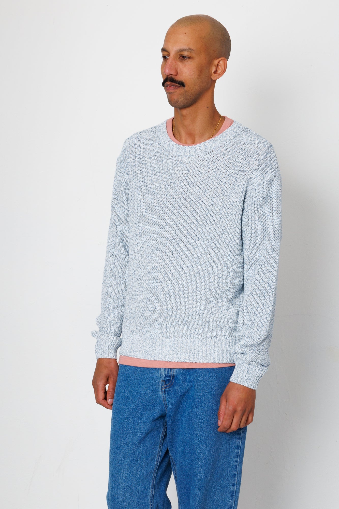 Chain Crew - Melange Light Blue