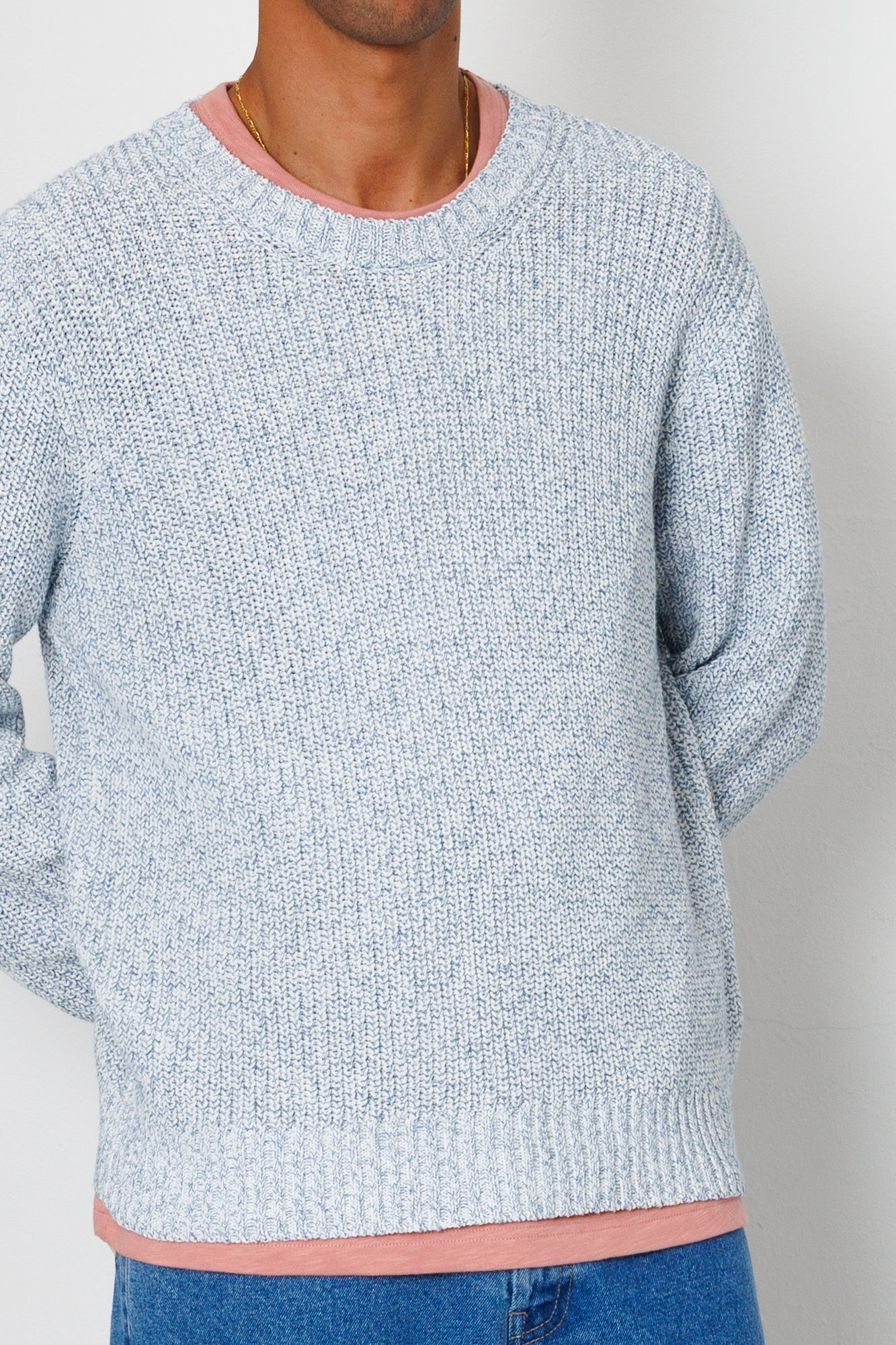 Chain Crew - Melange Light Blue
