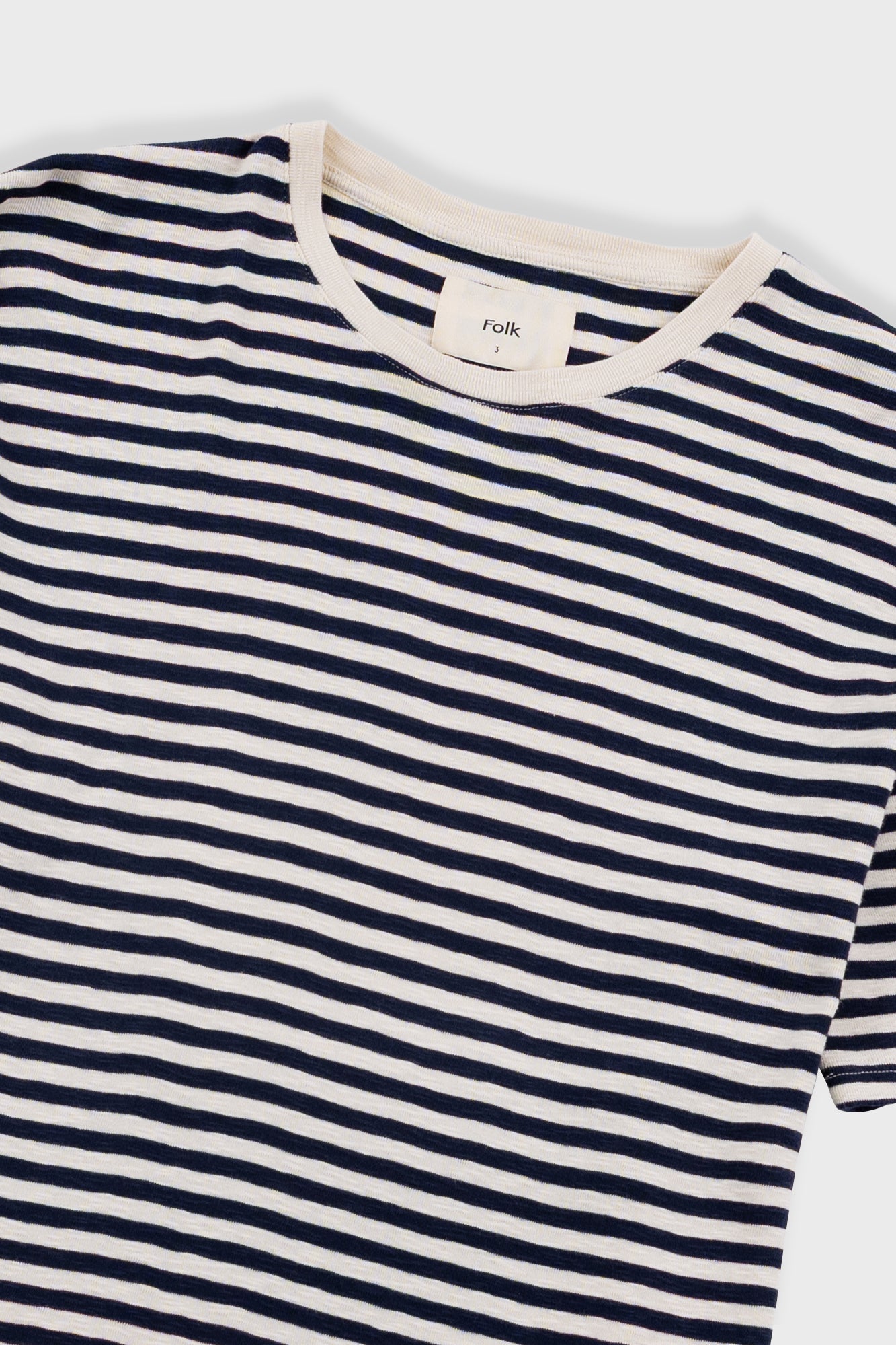 Classic Stripe T-Shirt - Ecru / Navy