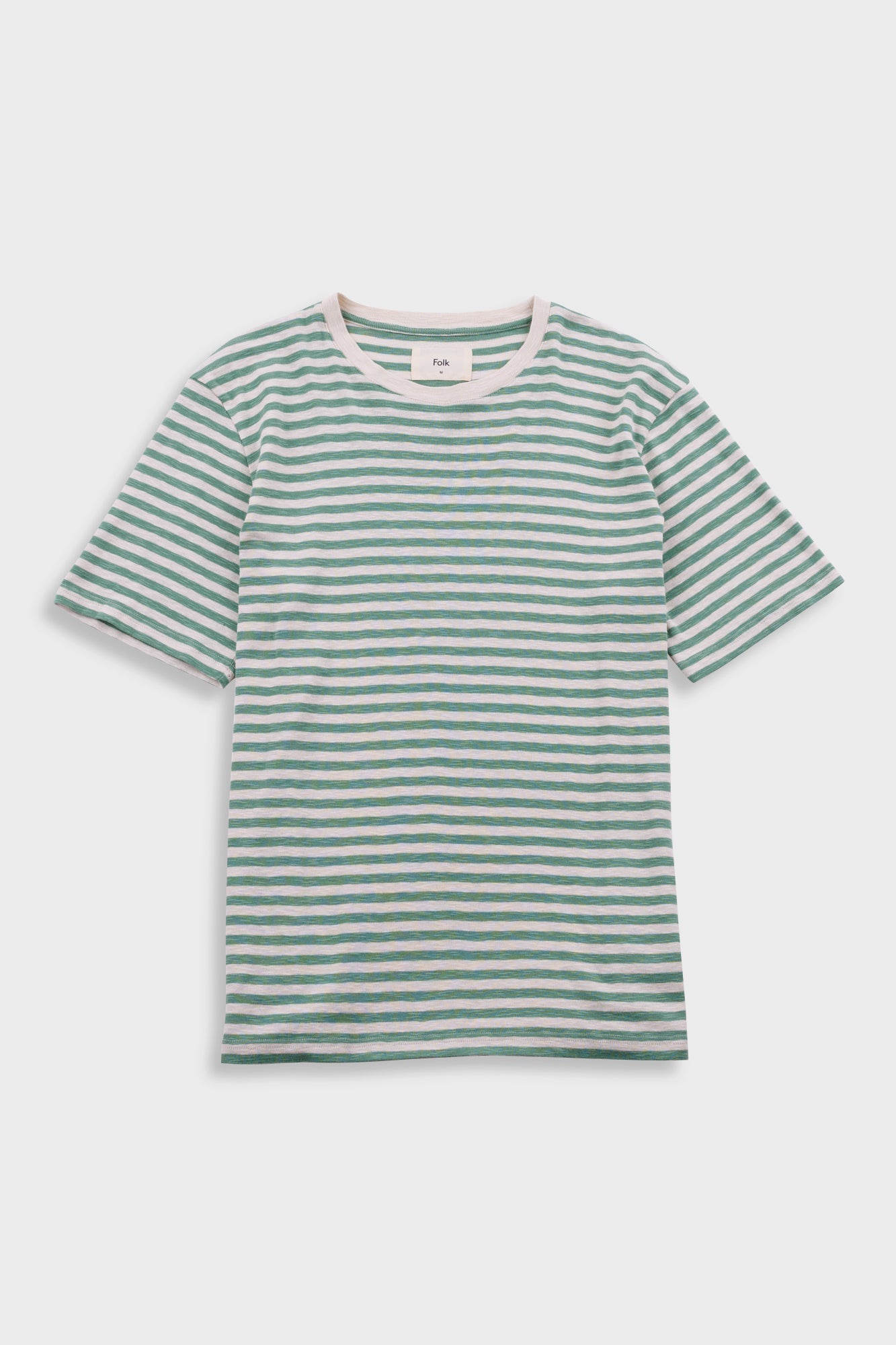 Classic Striped T-Shirt - Soft Green / Ecru