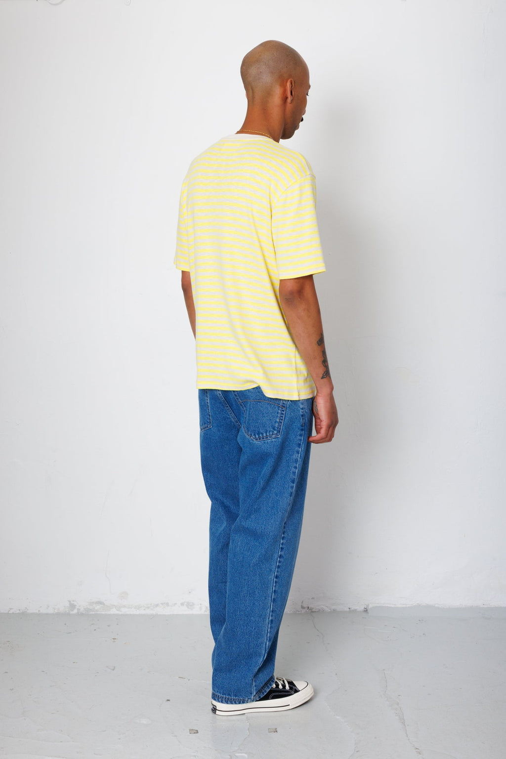 Classic Striped T-Shirt - Yellow / Ecru