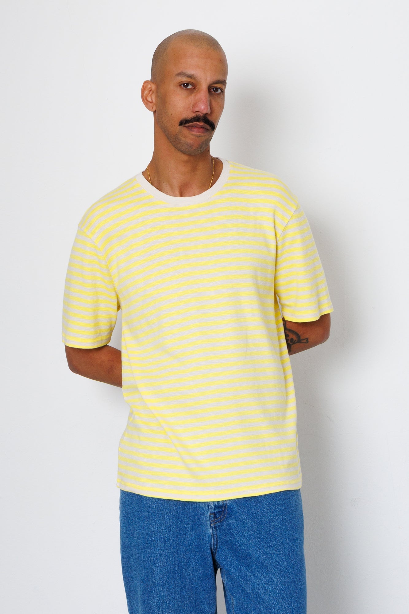 Classic Striped T-Shirt - Yellow / Ecru