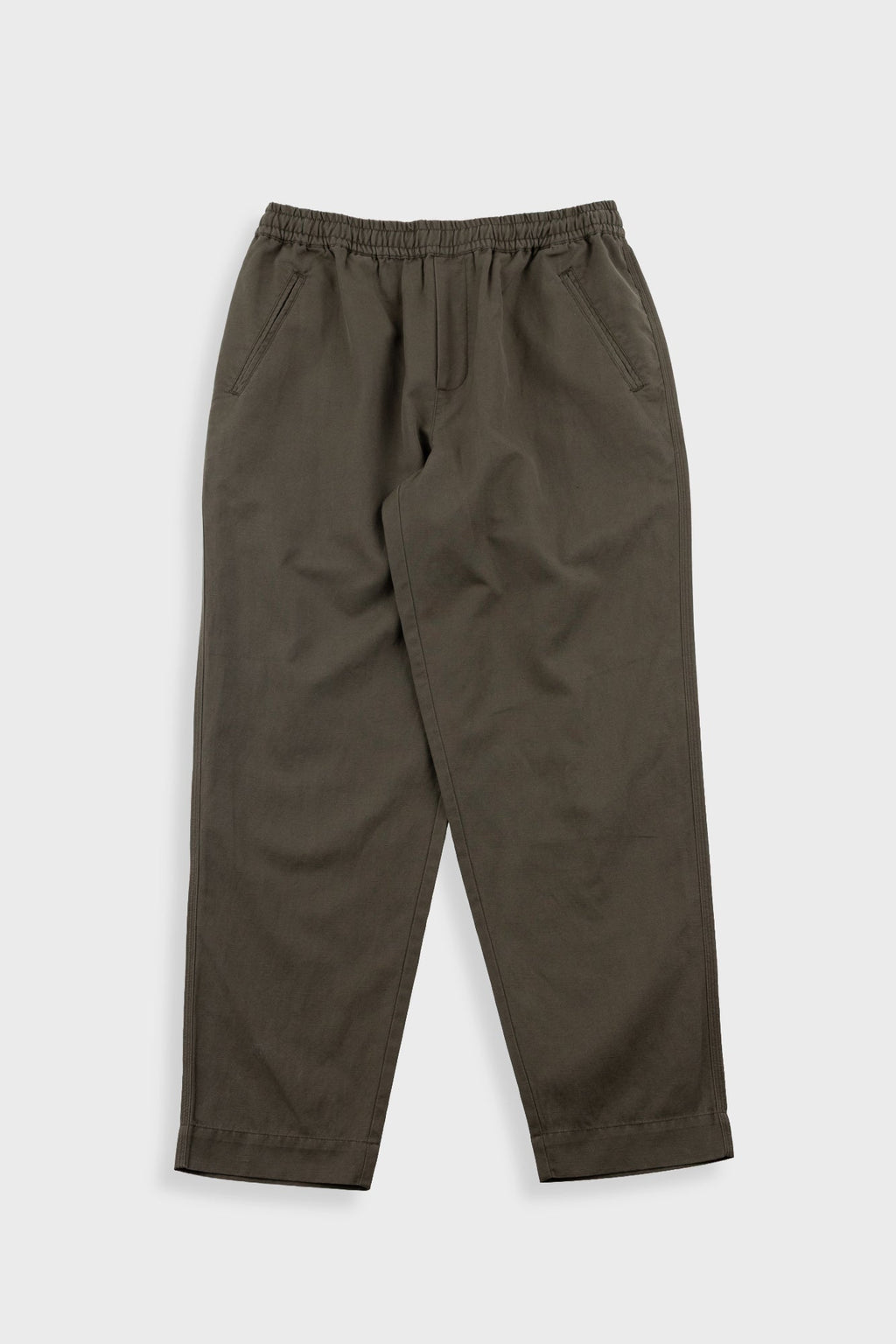 Drawcord Assembly Pant - Dark Olive Slub Linen