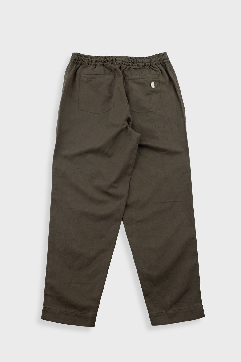 Drawcord Assembly Pant - Dark Olive Slub Linen
