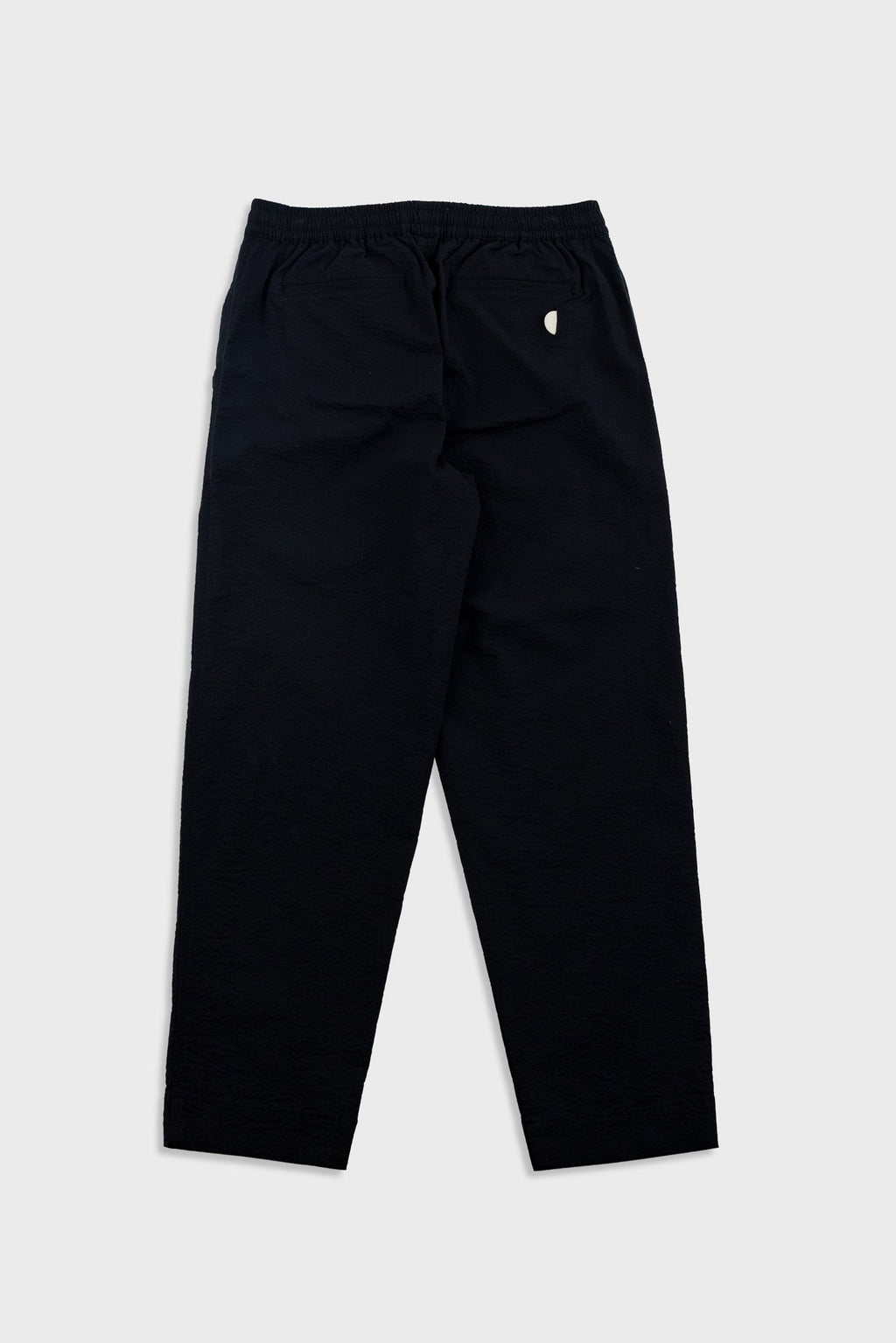 Drawcord Assembly Pant - Black Seersucker