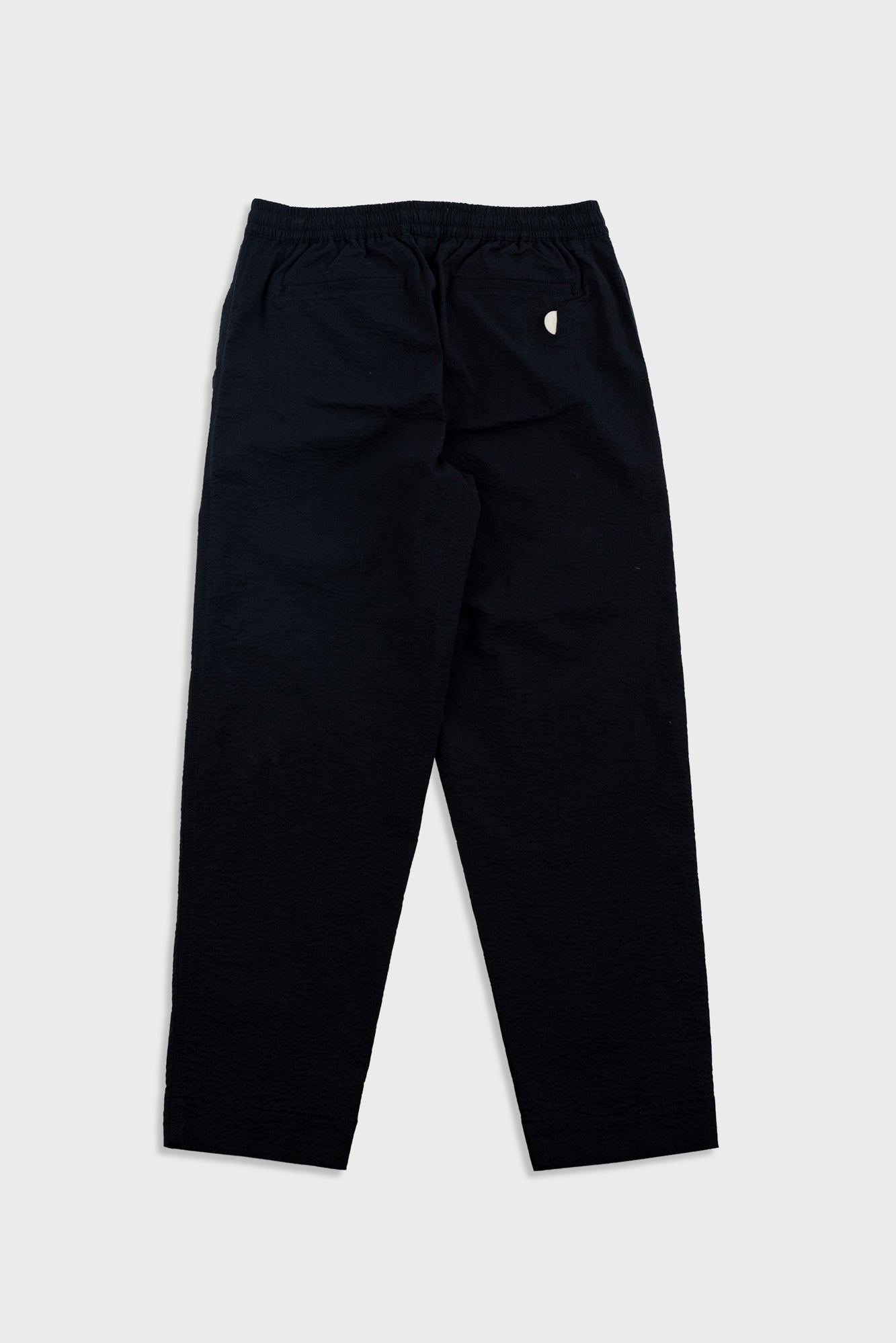 Drawcord Assembly Pant - Black Seersucker