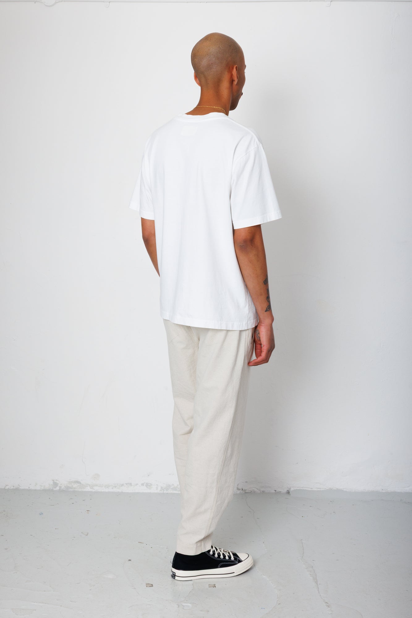 Drawcord Assembly Pant - Natural Linen Cotton Canvas