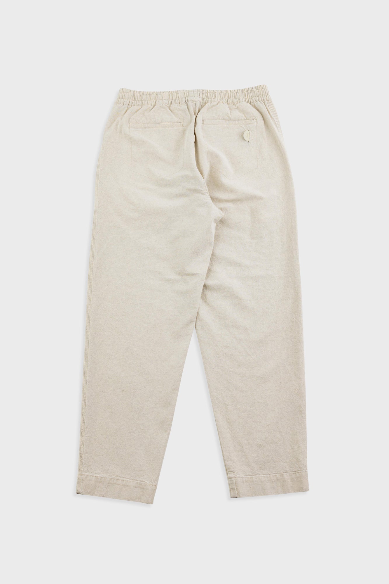 Drawcord Assembly Pant - Natural Linen Cotton Canvas