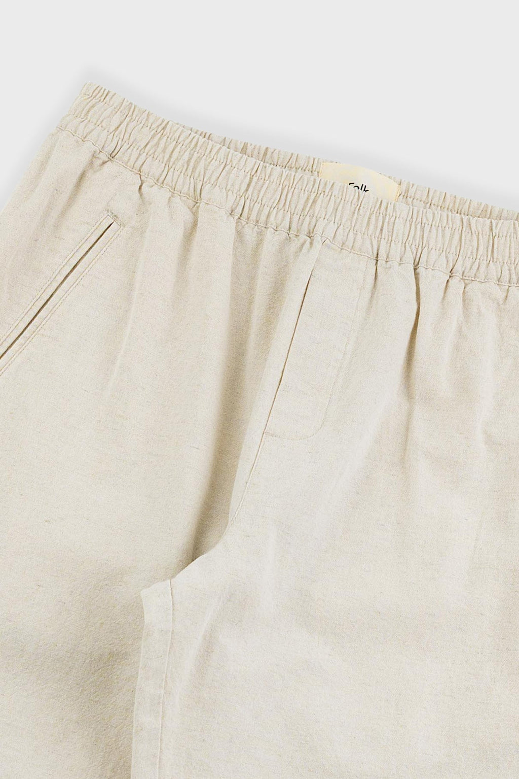 Drawcord Assembly Pant - Natural Linen Cotton Canvas