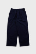 Drawcord Loose Trouser - Navy Seersucker