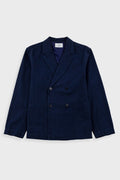 Easy Fit Blazer - Deep Indigo Herringbone