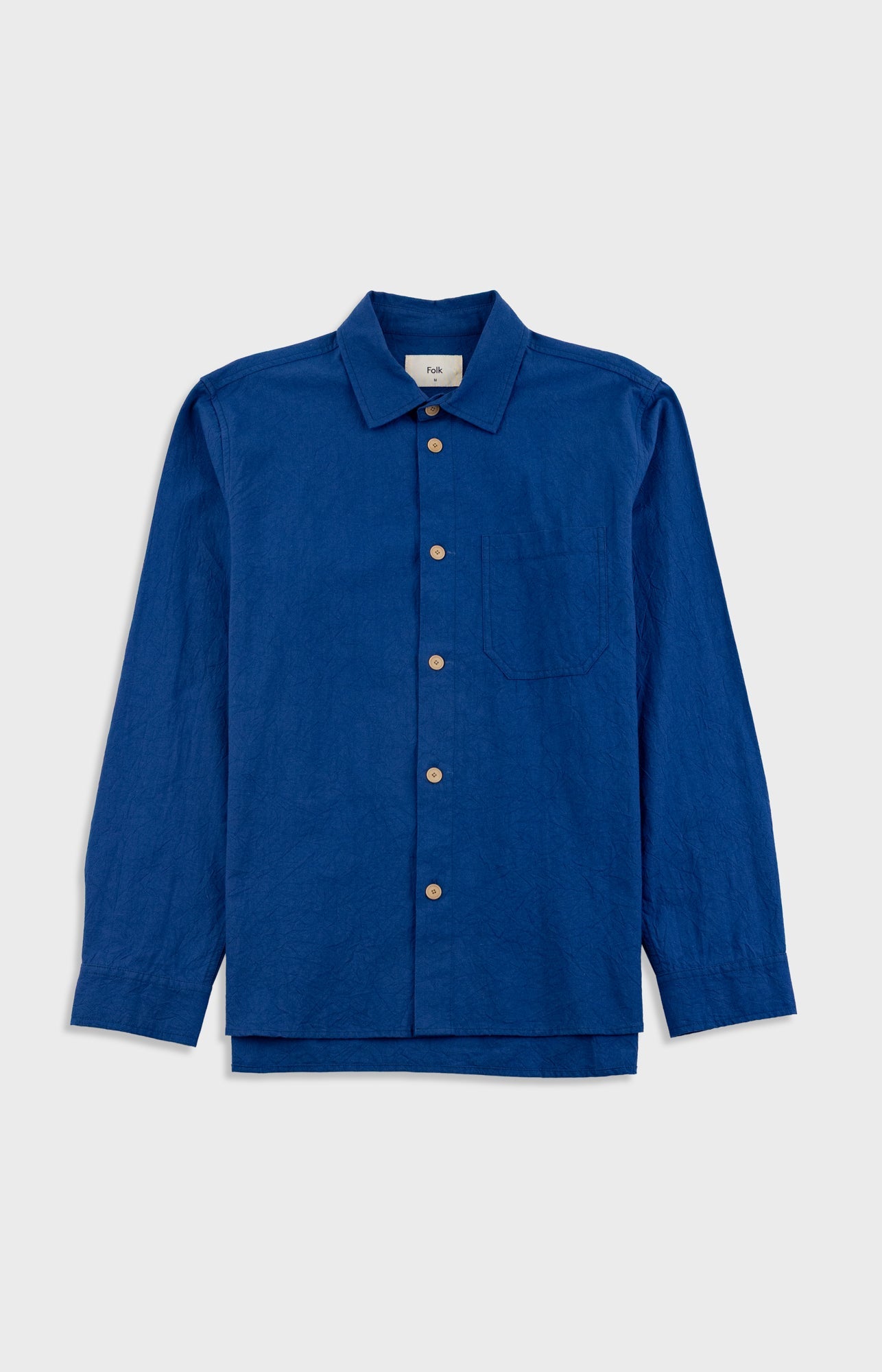Easy Fit Shirt - Blue Crinkle