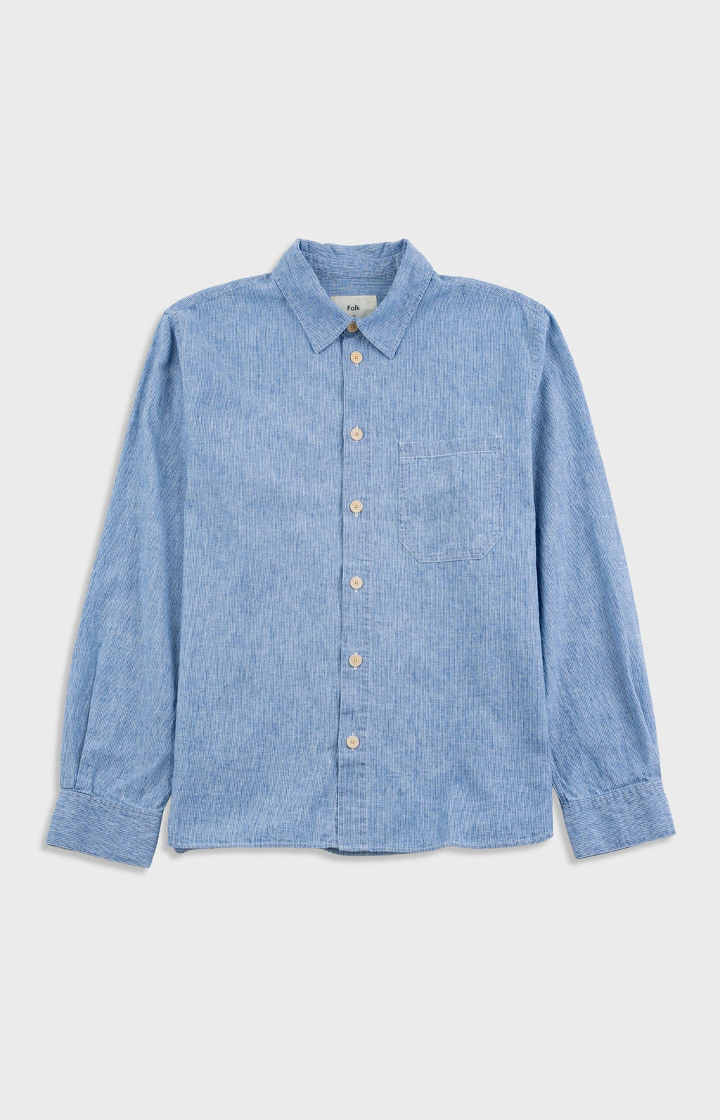Easy Fit Shirt - Washed Indigo Stripe
