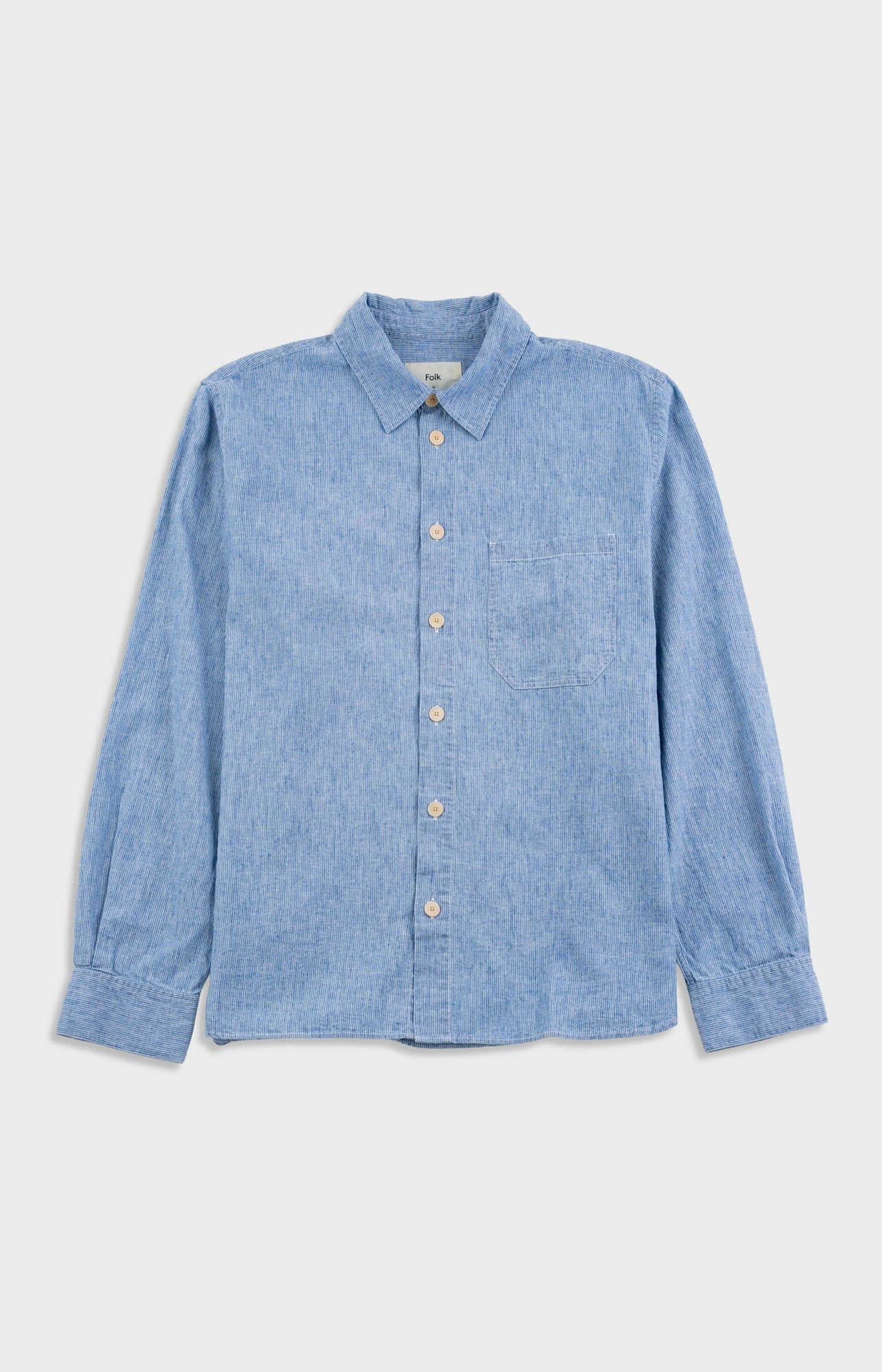 Easy Fit Shirt - Washed Indigo Stripe