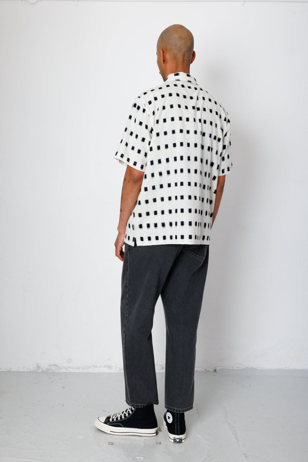 Gabe Shirt - Black Window Ikat | Folk x Goss Brothers