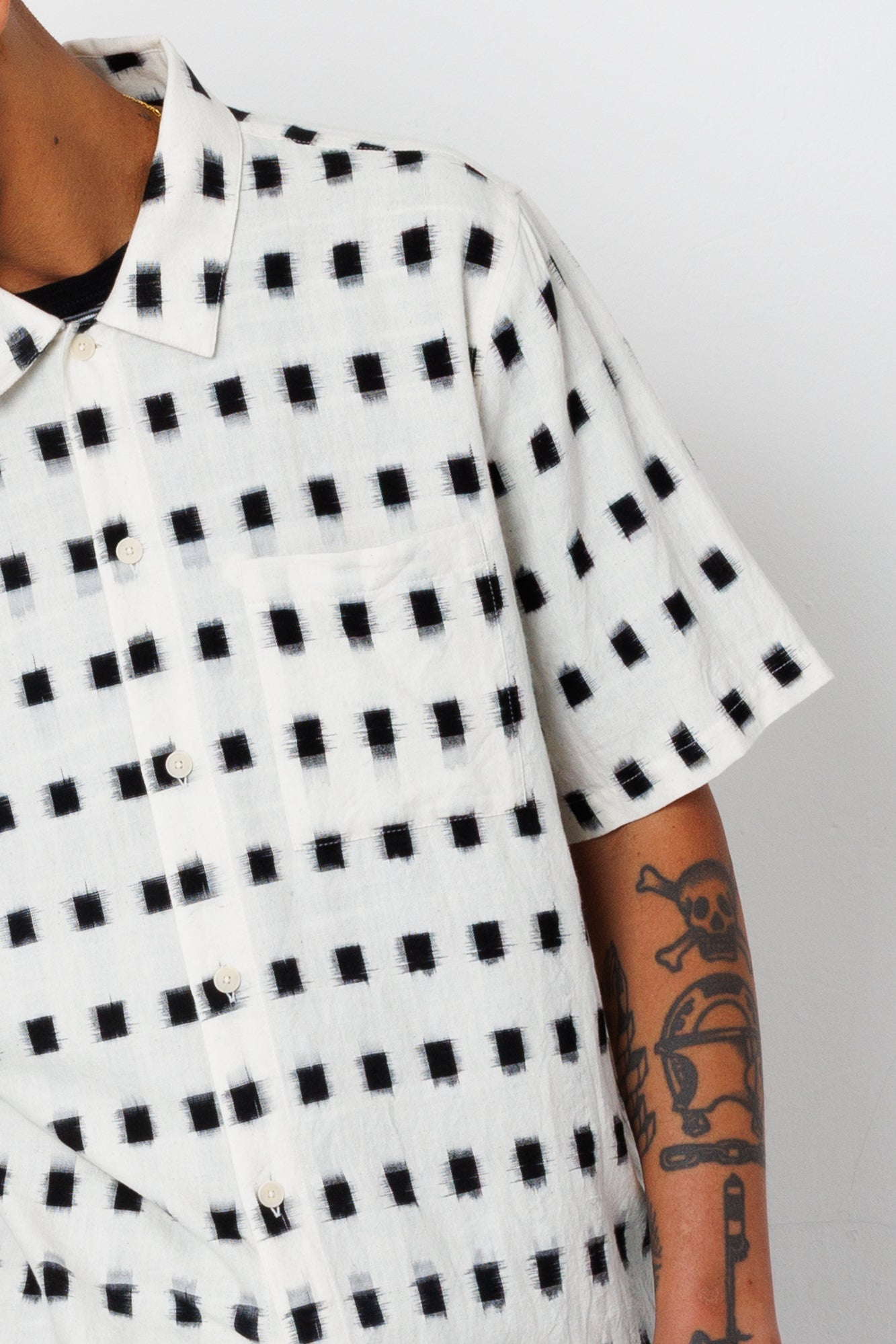 Gabe Shirt - Black Window Ikat | Folk x Goss Brothers