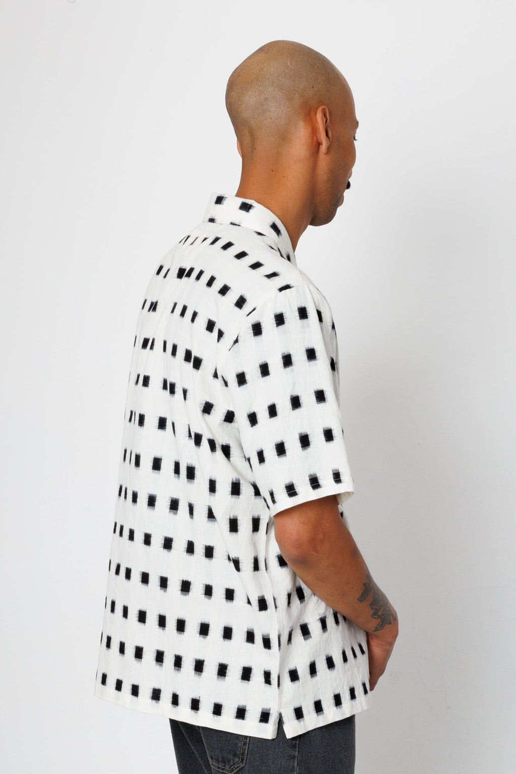 Gabe Shirt - Black Window Ikat | Folk x Goss Brothers
