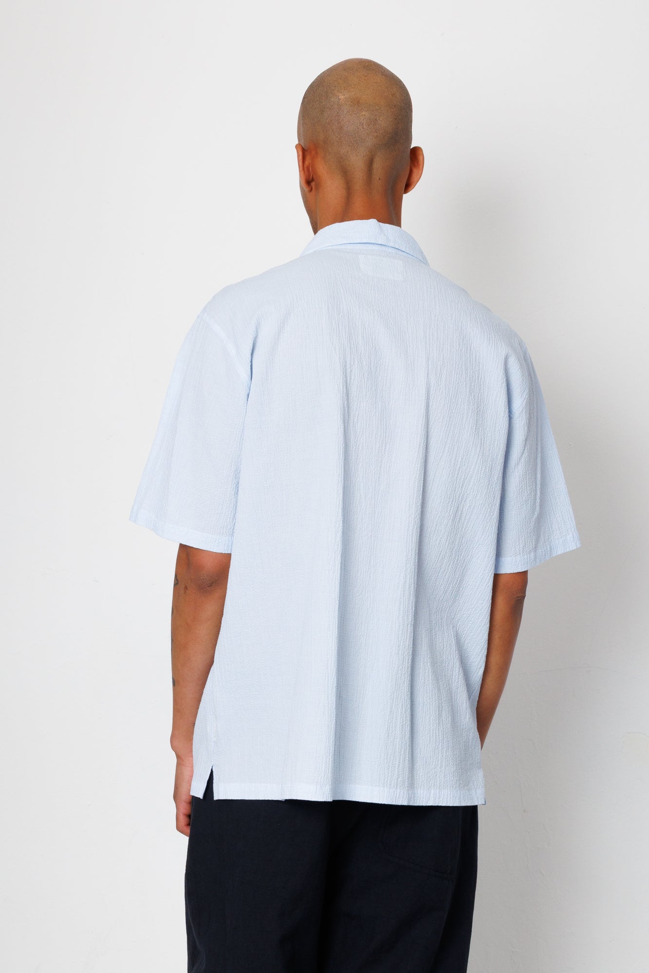 Gabe Shirt - Light Blue Textured
