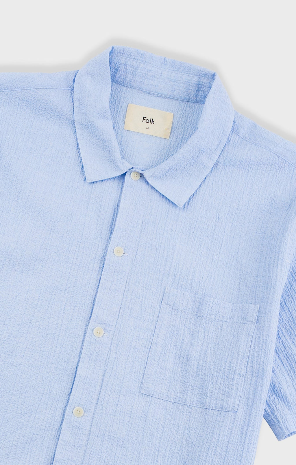 Gabe Shirt - Light Blue Textured