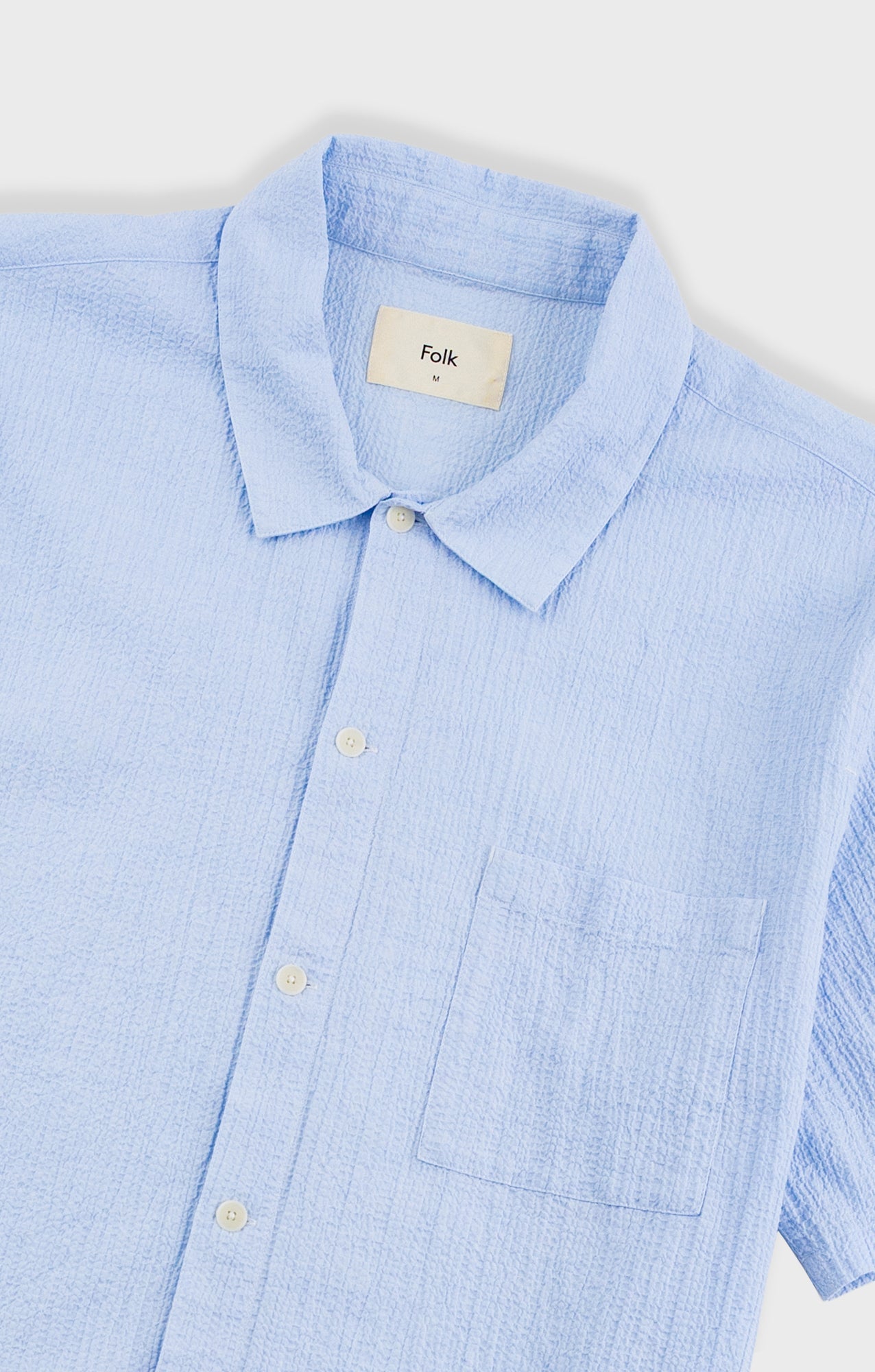 Gabe Shirt - Light Blue Textured