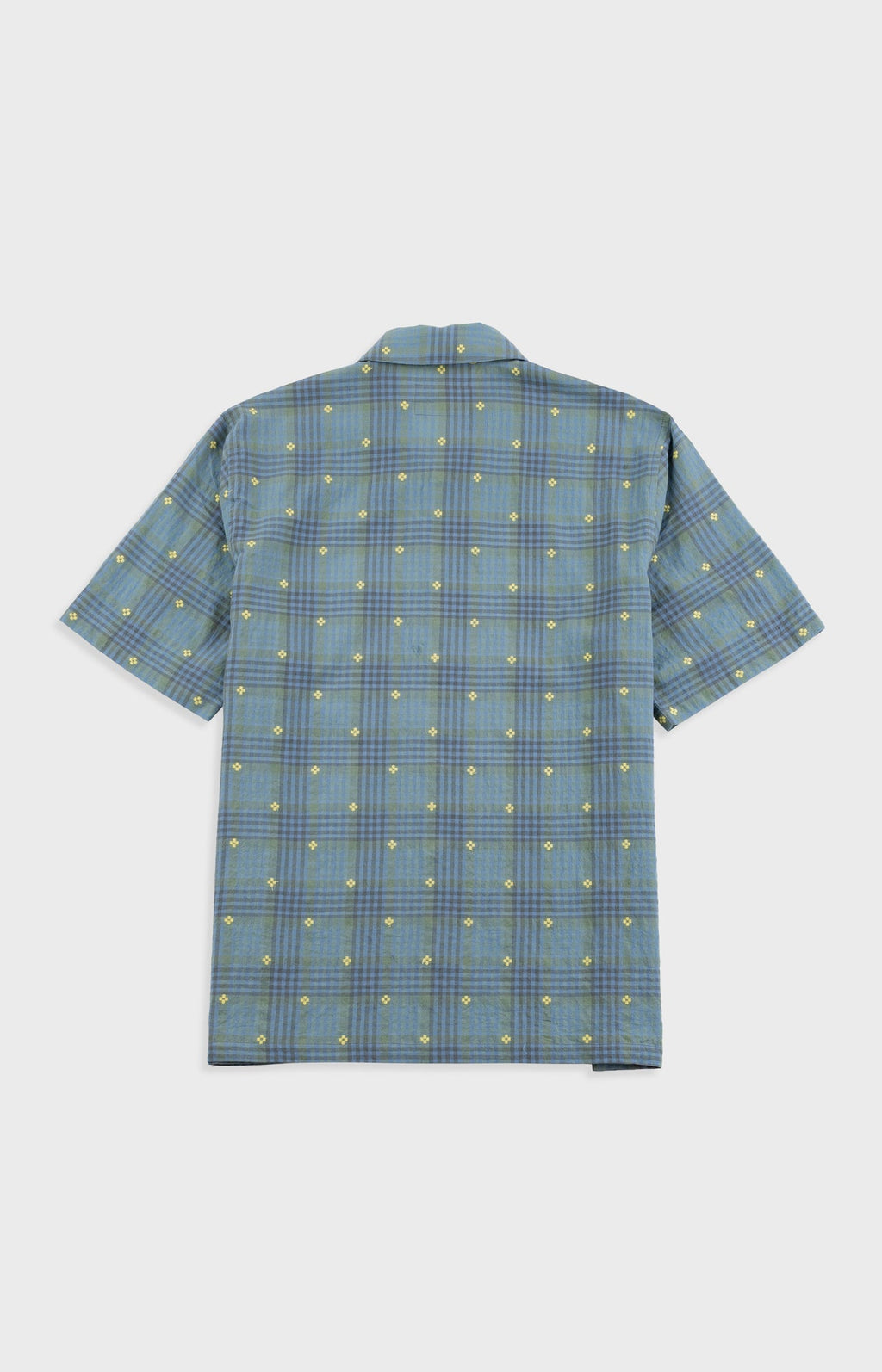 Gabe Shirt - Blue Yellow Flower Check | Folk x Goss Brothers