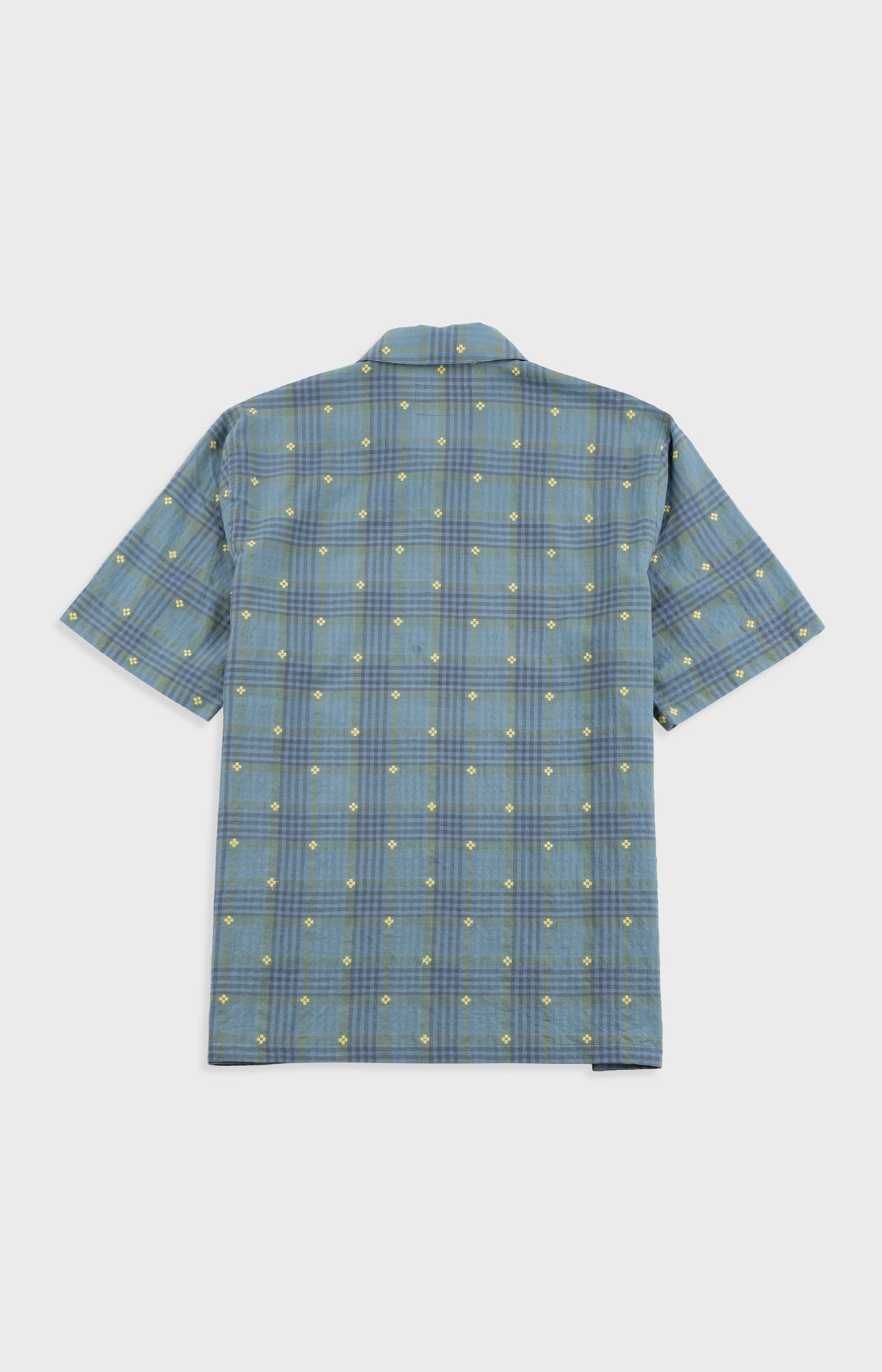 Gabe Shirt - Blue Yellow Flower Check | Folk x Goss Brothers