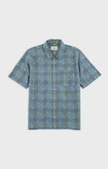 Gabe Shirt - Blue Yellow Flower Check | Folk x Goss Brothers