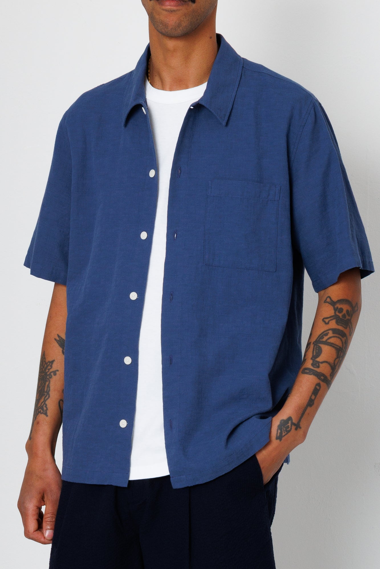 Gabe Shirt - Soft Navy